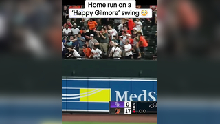 He really went for it #mlb #happygilmore #baseball #homerun #orioles