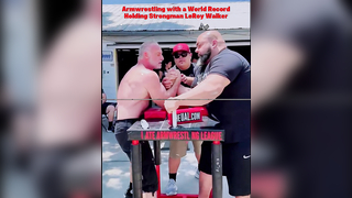 Arm wrestling with a world record holding strongman leroy walker#stro...