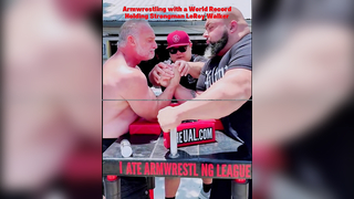 Arm wrestling with a world record holding strongman leroy walker#stro...