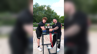 Arm wrestling challenge! @Dakota Unrau @Shan #gymbro #armwrestling #s...