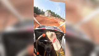 POV: You pin it to the cushion and high side the field. #racing #spri...