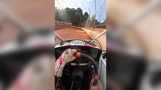 POV: You pin it to the cushion and high side the field. #racing #spri...