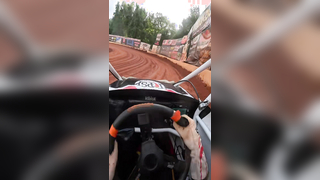 POV: You pin it to the cushion and high side the field. #racing #spri...
