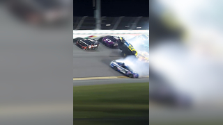 Big trouble in Turn 1! #NASCAR #Daytona #Racing
