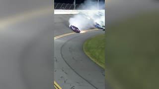 Big trouble in Turn 1! #NASCAR #Daytona #Racing