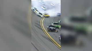 Big trouble in Turn 1! #NASCAR #Daytona #Racing