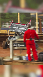 Sideways. #worldofoutlaws #worldofoutlawsprintcars #dirttrackracing #...