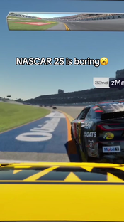 Bro went flying!!! #nascar25 #nascaronline #omg #nascarcrash #fyp