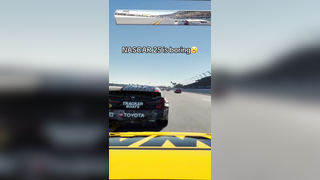 Bro went flying!!! #nascar25 #nascaronline #omg #nascarcrash #fyp