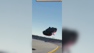 Bro went flying!!! #nascar25 #nascaronline #omg #nascarcrash #fyp