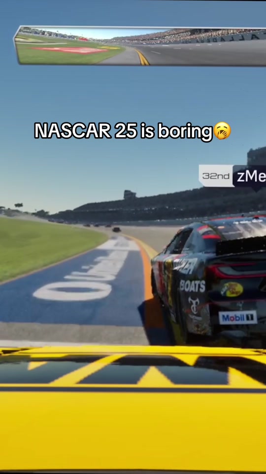Bro went flying!!! #nascar25 #nascaronline #omg #nascarcrash #fyp