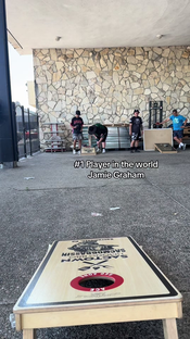 Bro is too good, he saved the clip for me #brotherhoodcornhole #co...