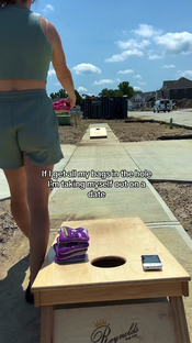 Im still going on that date and my @BG Cornhole bags are coming with ...