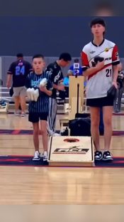 When the last bag’s like, ‘Everybody in the pool. #CORNHOLE