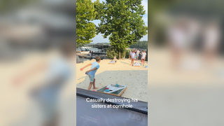 Humbling his sisters one shot at a time. #tiktok #lakeoftheozarks #lo...