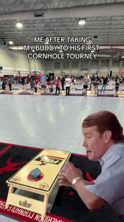 ONE OF US ONE OF US #cornhole #cornholetiktok #sportstiktok #spor...