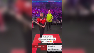 Never seen anybody get this hyped at darts #worldchampionship #darts ...