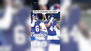 Jaxson Dart and Cam Skattebo showed off their moves #nfl #nygiants #j...