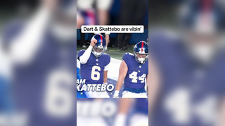 Jaxson Dart and Cam Skattebo showed off their moves #nfl #nygiants #j...