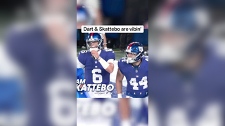 Jaxson Dart and Cam Skattebo showed off their moves #nfl #nygiants #j...