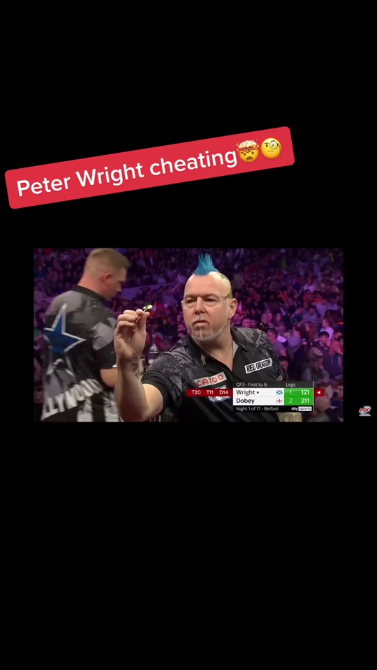 The triple 13 wasn’t even in #dart #darts #darts4fun #cheating #fy...