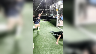 Entire team didn’t stand a chance ‍ (via @ATHENEA FC) #soccer