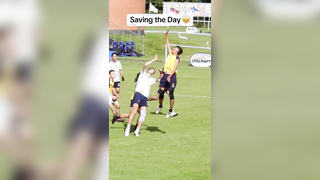 That was a close one (via @Ultiworld) #frisbee #sports #catch #divi...