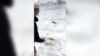 Satisfying (via gannon_buhr/IG) #frisbee #snow #satisfying