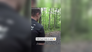He made a 530-foot hole-in-one (via @gk_productions918/IG) #discgol...