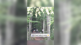 He made a 530-foot hole-in-one (via @gk_productions918/IG) #discgol...