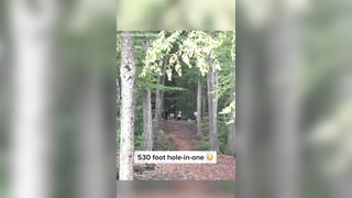He made a 530-foot hole-in-one (via @gk_productions918/IG) #discgol...