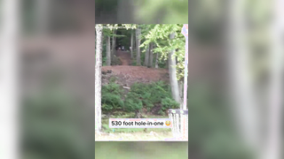 He made a 530-foot hole-in-one (via @gk_productions918/IG) #discgol...