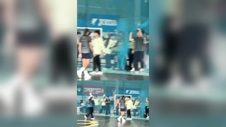 Did it touch or is airbounce actually back? ‍ #ultitudefrisbee #ul...