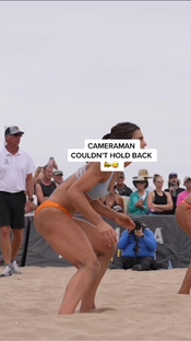 We should probably stop letting our cameraman cheer on the sidelines....