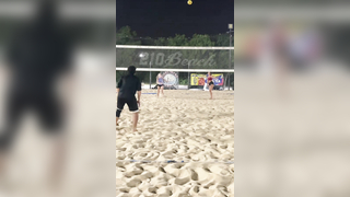 “ Volleyball is so easy “ #volleyball #jumpserve #beachvolleyball #gi...