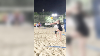 “ Volleyball is so easy “ #volleyball #jumpserve #beachvolleyball #gi...