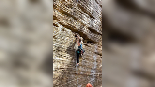 full flash send on Annie the Annihilator 5.10C on the Indy Wall in Re...