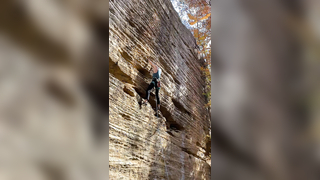 full flash send on Annie the Annihilator 5.10C on the Indy Wall in Re...