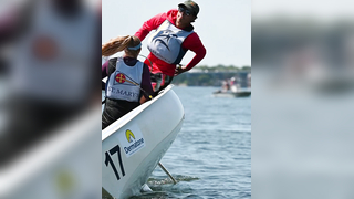 College sailing boats go brrrr (making college nattys content for @US...