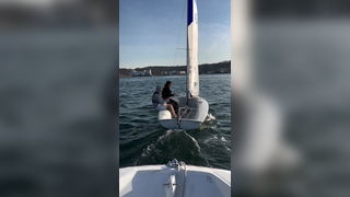 Clean, smooth, we like it #collegesailing #sailing #tack
