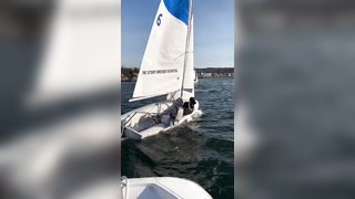 Clean, smooth, we like it #collegesailing #sailing #tack