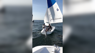 Clean, smooth, we like it #collegesailing #sailing #tack