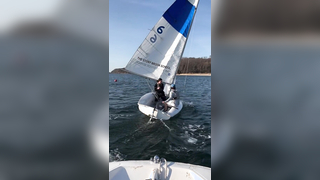 Clean, smooth, we like it #collegesailing #sailing #tack
