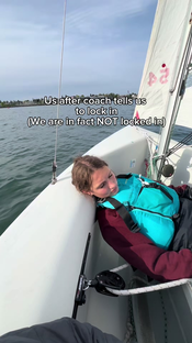 Anything but locking in #sailing #watersports #sail #viral #reels #...
