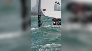 Down for the ride #sailing #miami #olympicsailing #teamusa #lasersa...