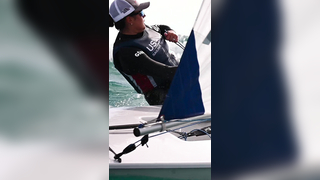 Down for the ride #sailing #miami #olympicsailing #teamusa #lasersa...