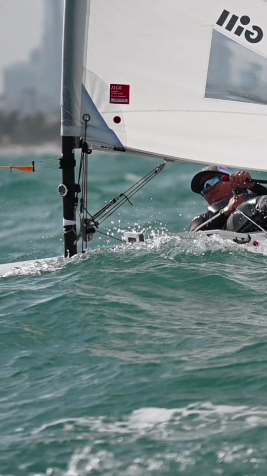 Down for the ride #sailing #miami #olympicsailing #teamusa #lasersa...