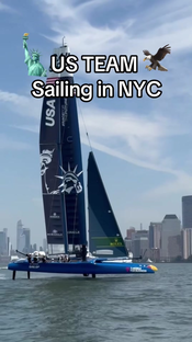 US TEAM in NYC 🇺🇸 #sailing #nyc #newyork #sailgp