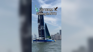 US TEAM in NYC ?? #sailing #nyc #newyork #sailgp