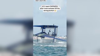 Video shows the United States sailing team’s dramatic capsize, which ...